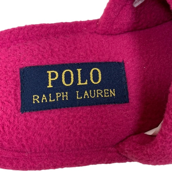 Polo Ralph Lauren Summit Scuff Pink Kid's Slippers - Picture 2 of 8